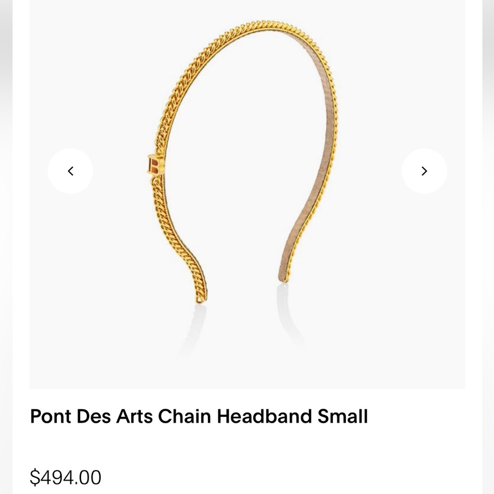 Balmain Gold Chain Hairband